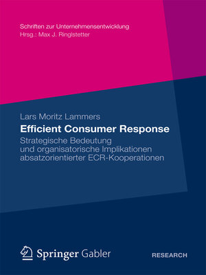 cover image of Efficient Consumer Response